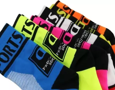 5 PAIRS Cycling Socks DH Sports Bike MTB Footwear Men Women Lot Of  5 Pairs • $15