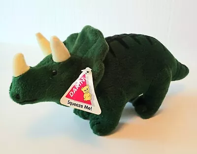 NWT Vintage Dakin Triceraptops Noisie Dinosaur Plush Stuffed Animal Sound WORKS! • $11.55