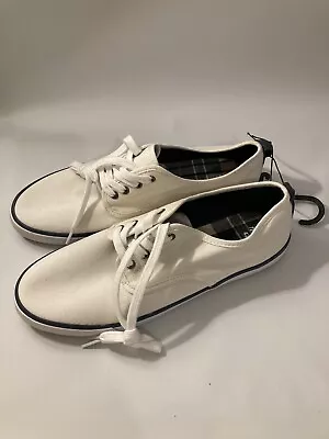 H&M Deck Shoes Plain White US Mens Size 9 Euro 42 • $10