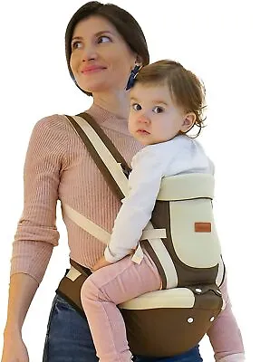 £27.99 • Buy Baby Carrier 3-36 Months, Ergonomic Baby Carrier Hip Seat,100% Cotton Unisex
