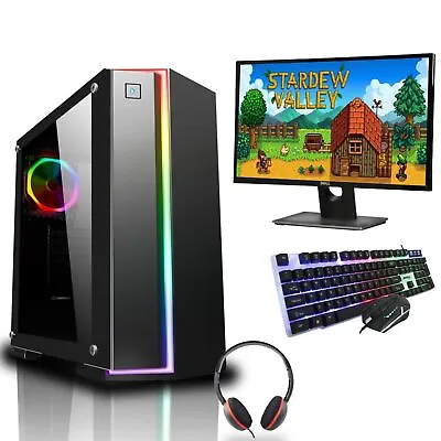 Gaming PC Bundle 22  Intel I5 - 8GB DDR3 / 500GB HDD / NVIDIA GT 710 - Windows10 • £244.99