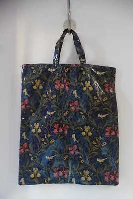 Ulster Weavers Medium Oilcloth / Coated Cotton Blue Floral Pattern Shopper • £12.95