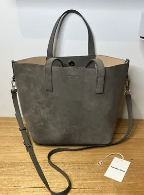 Country Road Marley Tote Handbag Crossbody Or Carry Handle Grey Felt Great Size • $150