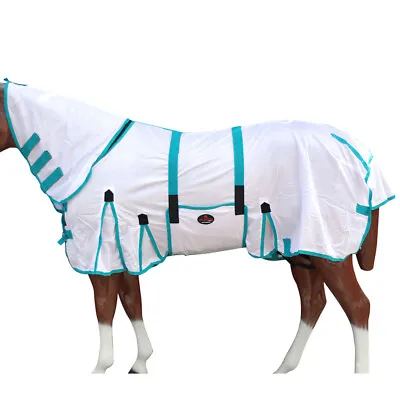 77RS Hilason Uv Protect Mesh Bug Mosquito Horse Fly Sheet Summer Spring White • $49