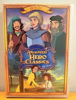 New Sealed Nest Animated Hero Classics 7 DVD Set Vol 3 History Learning Cartoons • $36.99