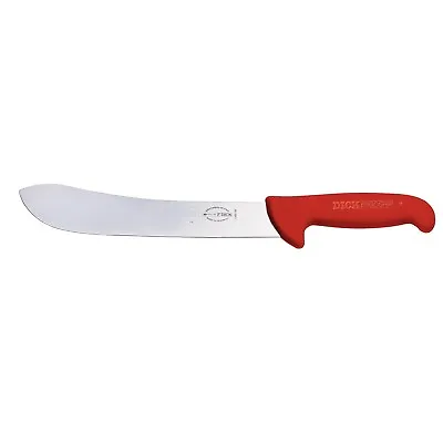 F Dick 30cm Bullnose Steak Breaking Slicing Knife Butchers Red 8 2385 30-03 • $79.05