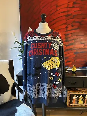 Cushty Christmas Jumper Sweater Mens Size 2XL • £29.99