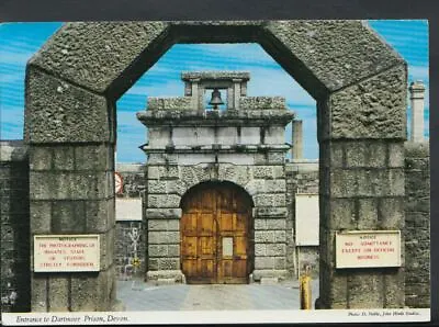 Devon Postcard - Entrance To Dartmoor Prison     T1302 • £1.50