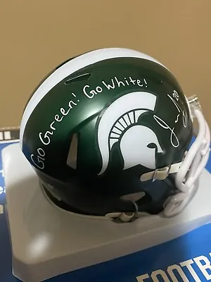 Michigan State Spartans Jalen Watts Jackson Autographed Inscribed  Mini Helmet • $69