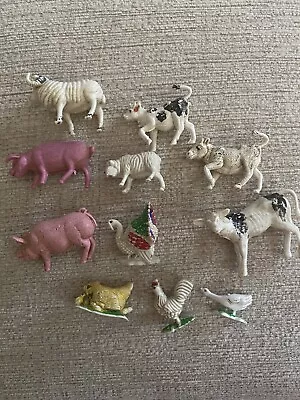 Vintage Made In Hong Kong Farm Animal Miniature Figures • $9.99