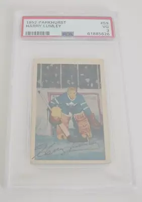 $99.99 • Buy Harry Lumley 1952/53 Parkhurst Card # 59 Psa  Nhl Hockey