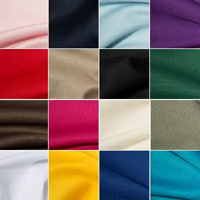 £1.50 • Buy Polycotton Gaberchino Twill Fabric Suiting Skirts Chinos Workwear Jacket