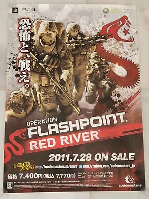 Operation Flashpoint Red River PS3 Xbox 360 Official Store Promo Japan B2 Poster • $99