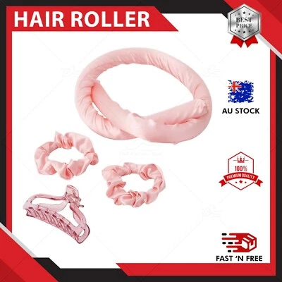 Heatless Curling Rod Headband Silk Curling Ribbon Hair Roller Lazy Curler Sets • $7.99