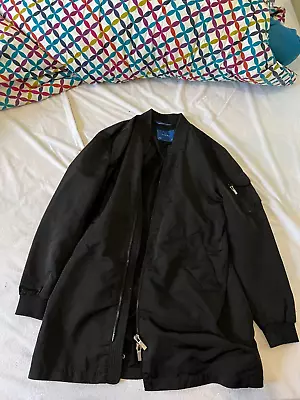 Zara Black Bomber Jacket • $40