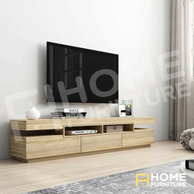 $309.50 • Buy TV Stand Cabinet Entertainment Unit Storage With 2 Doors 1 Drawer Oak 200CM