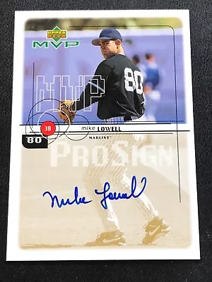 1999 Upper Deck MVP Mike Lowell #MLO PROSIGN Autograph Gold On-Card Auto • $11.89