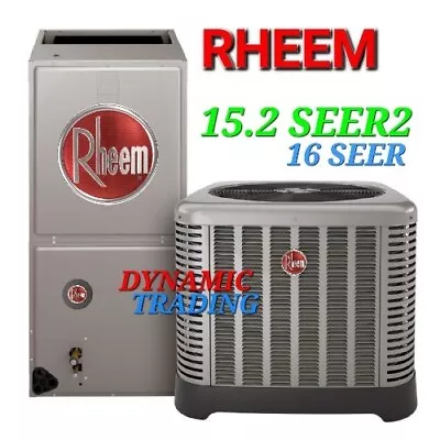 Rheem 2 Ton 15.2 SEER2 (16 SEER) Central AC Air Condition Split System NEW • $3250