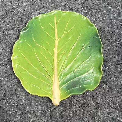 Patricia Garrett Great Impressions Art Pottery Cabbage Lettuce Leaf Plate-C READ • $114