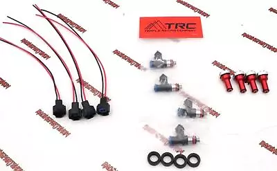 TRC TURBO E85 1000cc FUEL INJECTORS KIT (4) FOR D16 B16 B20 H22 HONDA F22  • $249.99