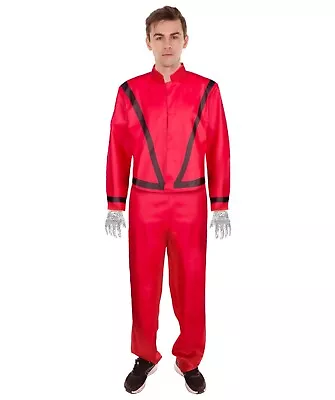 Beat It Michael Jackson Thriller RED Cosplay Costume Jacket Shirt Glove HC-472 • $57.08