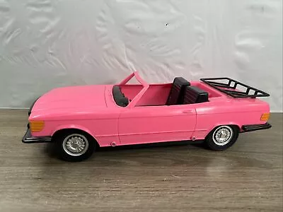 Vintage 1983 Meritus D649 Barbie Doll Pink Mercedes Benz Convertible Barbie Car • $19.99