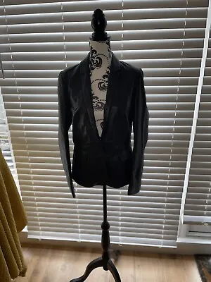 Laura Clements La Redoute Real Leather Single Breasted Jacket Size 12 • £35