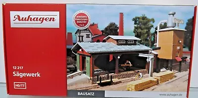 12217 Auhagen Ho Manufacturing Sawmill With Silos-Torretta Scale 1:87 Kit Mount • $27.97