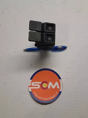 1987-93 Ford Mustang Headlight Fog Light Switch Dash Cluster Bezel OEM • $21.99