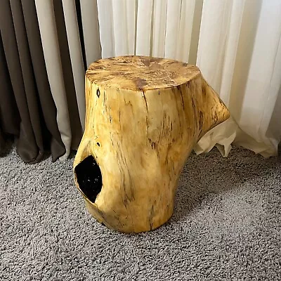 18.5  Stump Live Edge Table Natural Edge Side Table Plant Stand Nightstand • $360