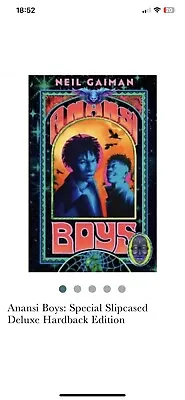 Neil Gaiman-Anansi Boys-SIGNED Limited Edition Sold Out Before Publication-mint • £150
