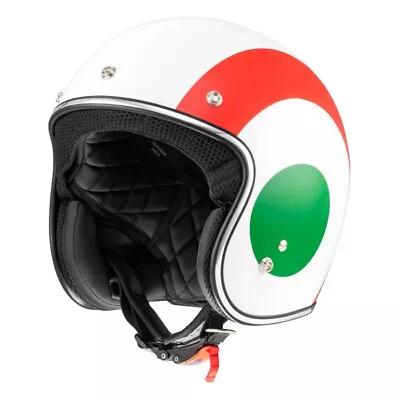 Helmet Jet Scooter Original PIAGGIO Vespa Nations Italy 2.0 White/Green/Red  • $223.82