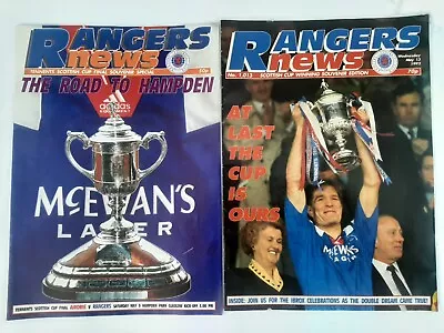 £4.99 • Buy Rangers News Scottish Cup 1992 Souvenir Edition X 2