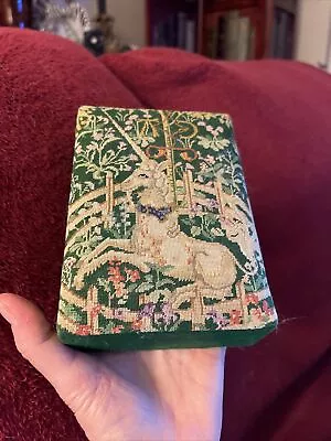 The Unicorn In Captivity Tapestry Trinket Box  Metropolitan Museum Of Art Famous • $59