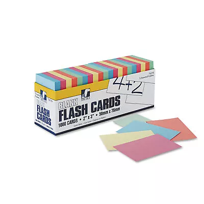 Pacon Blank Flash Cards Assorted 2 X3  P0074170 • $17.51