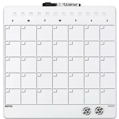 Quartet Magnetic Dry-Erase Calendar Board 14  X 14  Frameless • $16