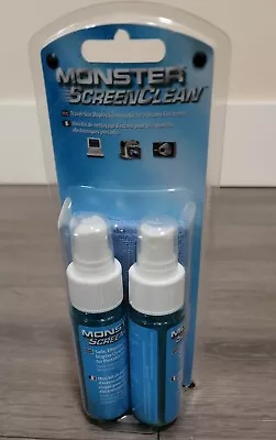 2x Dual Monster Screen Clean Display Cleaning Kit Alcohol Free Tv Laptop Screens • $16.48