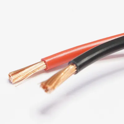 10mm2 70 A Amps Flexible PVC Black Red Battery Cable Wire Thinwall 1-100M Length • £13.97