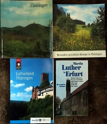 MARTIN LUTHER - Erfurt / Thuringen Germany - 4 Books - German / English • $29.95