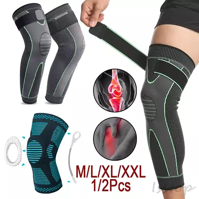 Leg Compression Sleeve Knee Brace Support Protector Arthritis Joint Pain Relief • $6.65