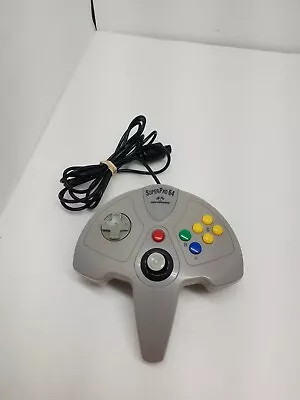 Nintendo N64 SuperPad 64 Performance Controller Grey P-305  - TESTED • $9.28