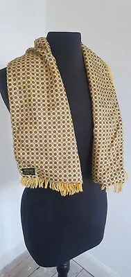 Men’s Women’s Vintage Sammy Yellow Wool Fringed Scarf • £25