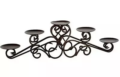 Tripar Metal Candle Holder 5 Candle Candelabra Display Base Centerpiece TableTop • $64.99