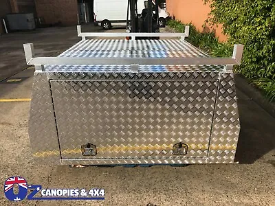 HEAVY DUTY Aluminium Canopy Gullwing Ute Truck Trailer Toolbox DUAL CAB 1800 • $2299