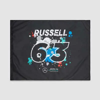 Mercedes AMG F1 George Russell #63 Flag Banner - UK STOCK UK SELLER • $29.87