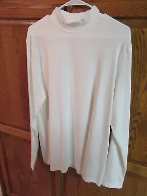 Men's Mock Turtleneck  - Ivory Color-  Size Large  • $7