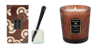 Voluspa Forbidden Fig Reed Diffuser And Classic Candle  • $62.99