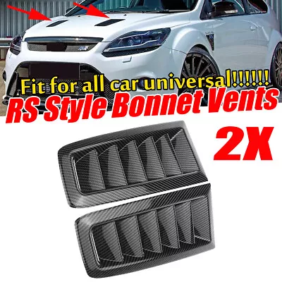 Universal Car Hood Vent Louver Scoop Cover Air Flow Intake For Ford Honda 2Pcs • $14.99