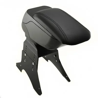 Black Leather Sliding Top Armrest Console For Vw Golf Mk2 Mk3 Mk4 Mk5 • $27.99