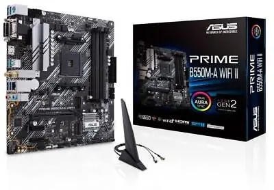 £150.25 • Buy ASUS Prime B550M-A WIFI II Motherboard AMD Socket AM4 Intel B550 Chipset